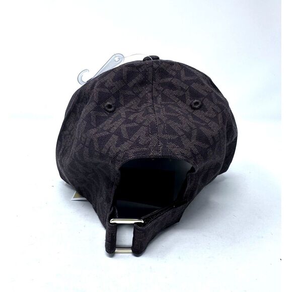 Michael Kors Printed MK Logo Adjustable Baseball Cap Hat Brown 538801c - Picture 5 of 6